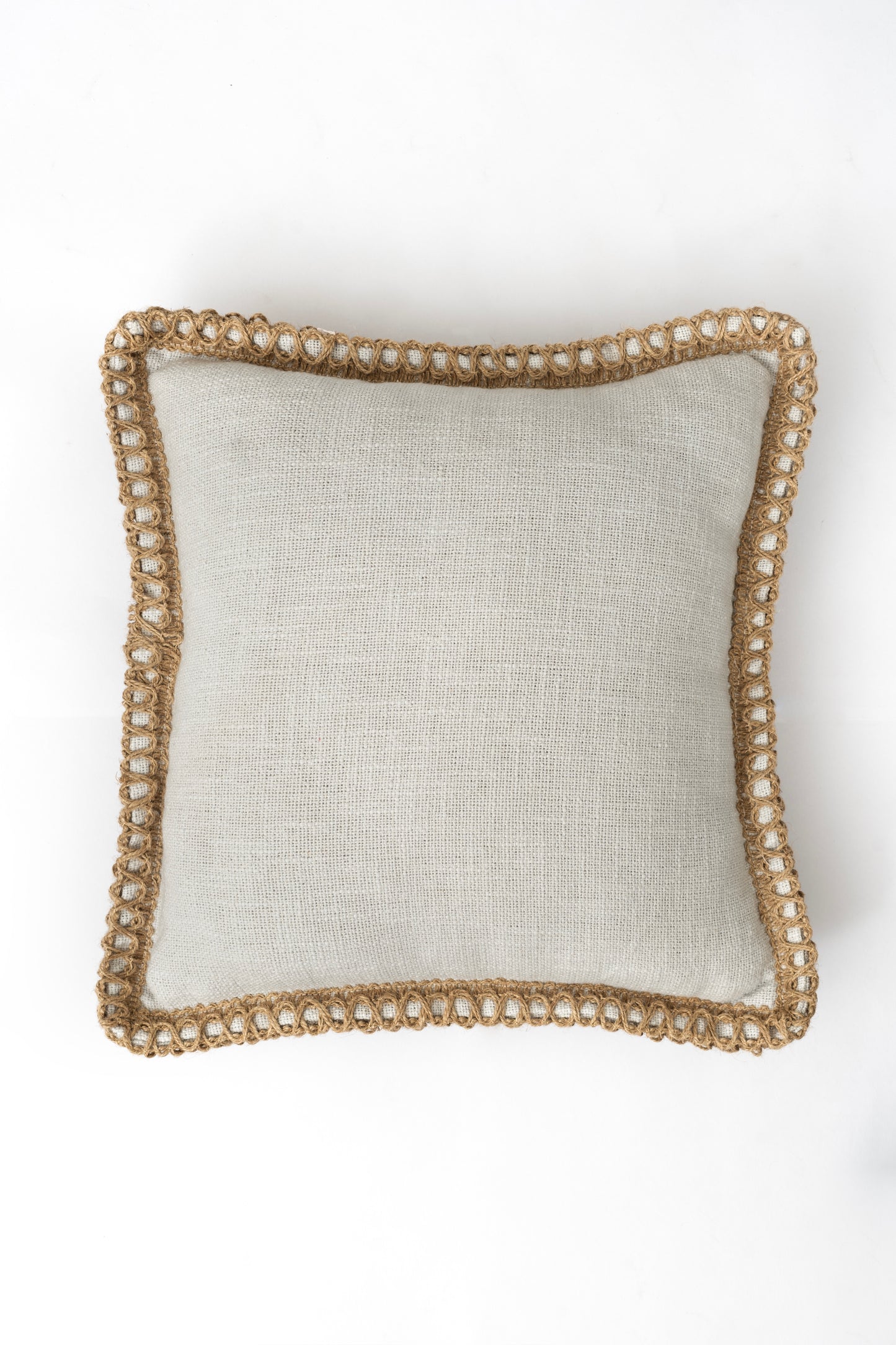 Grey Jute Harmony - Cushion Cover