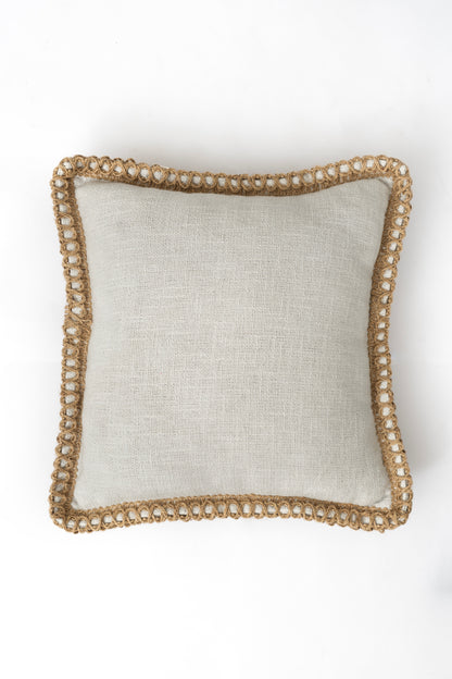 Grey Jute Harmony - Cushion Cover