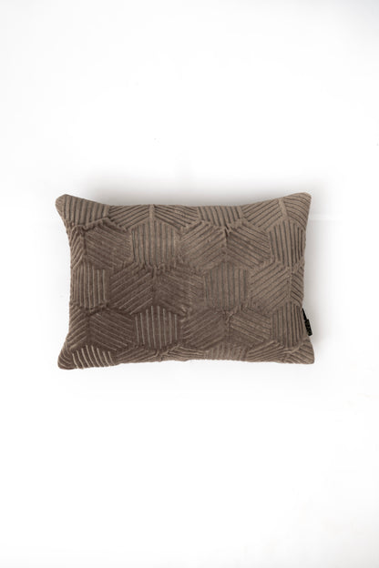 Grey Honeycomb - Cushion Cover