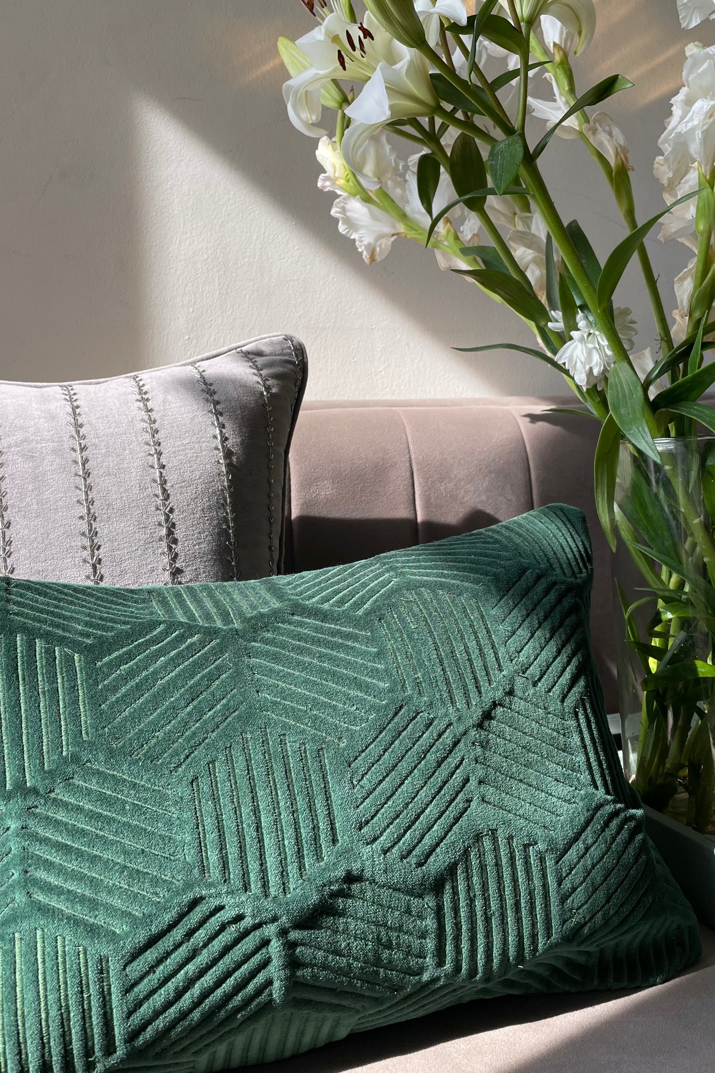 Emerald Honeycomb - Cushion Cover