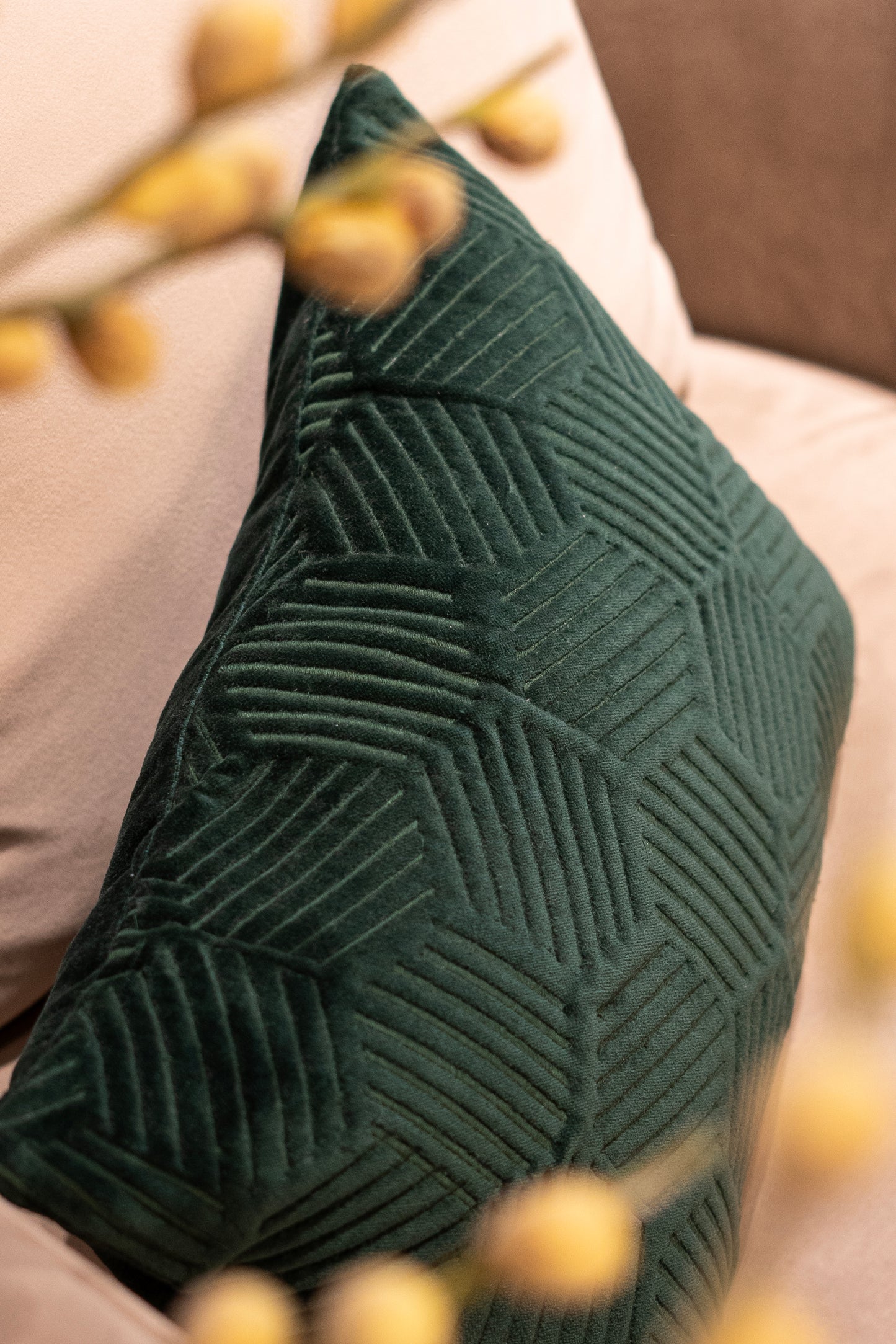 Emerald Honeycomb - Cushion Cover