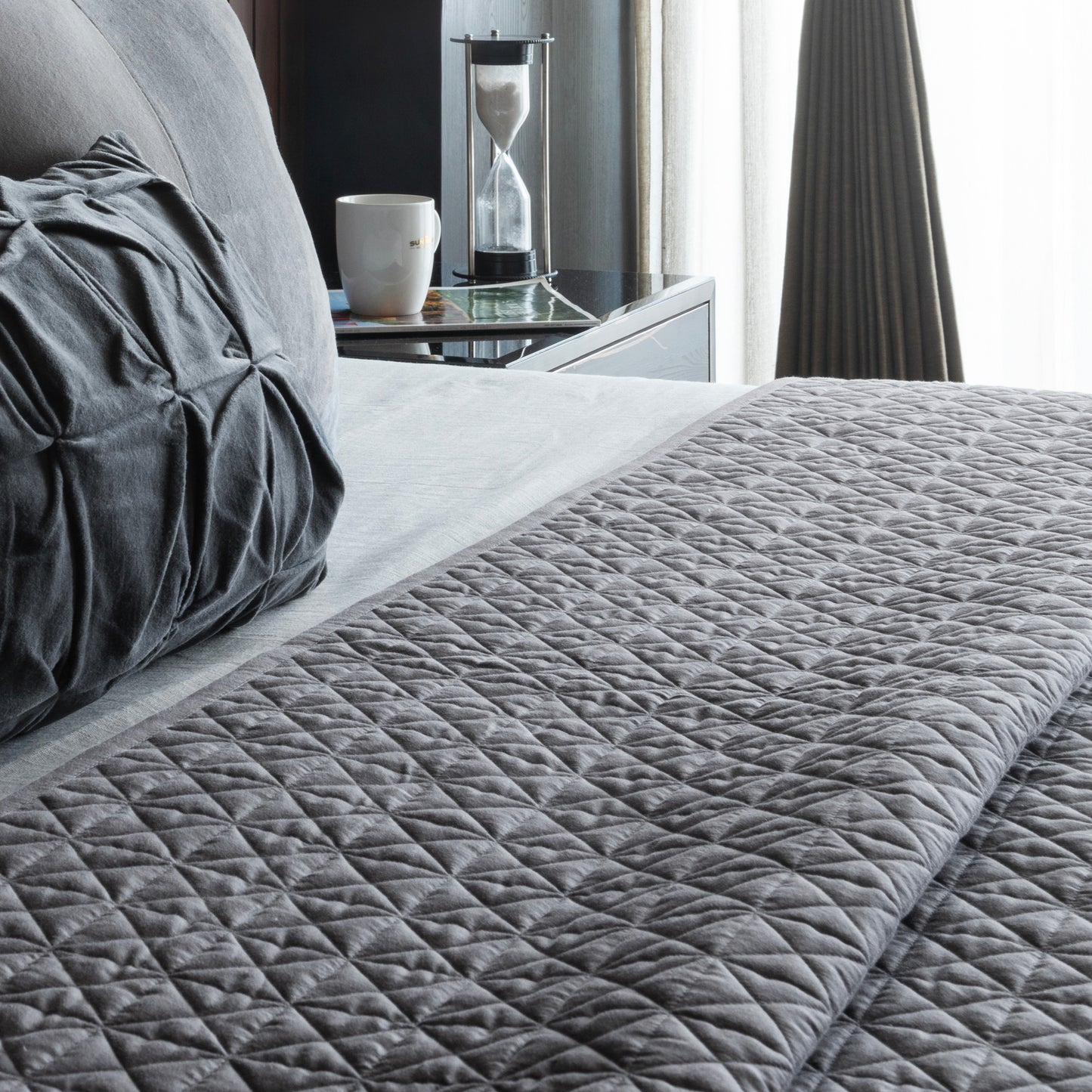 Graphite Grid - Bedspread