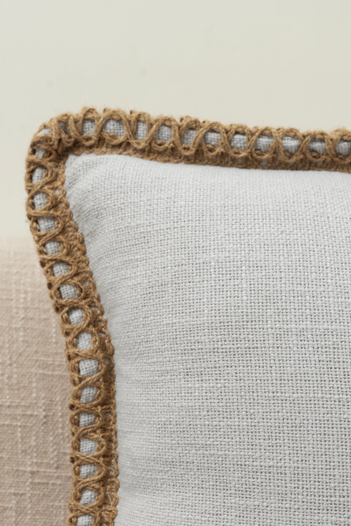 Grey Jute Harmony - Cushion Cover