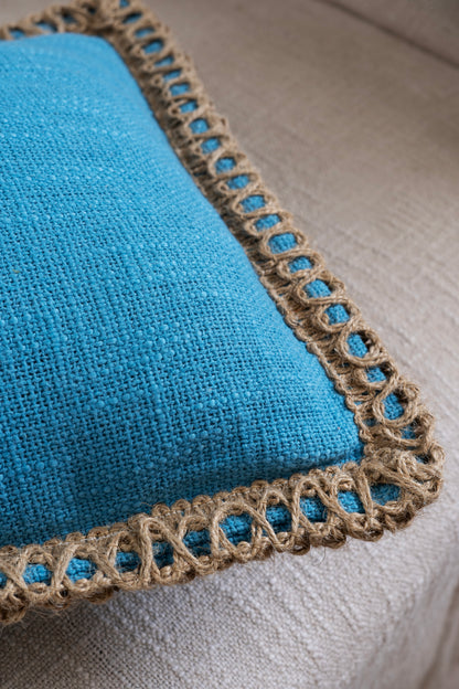 Azure Jute - Cushion Cover