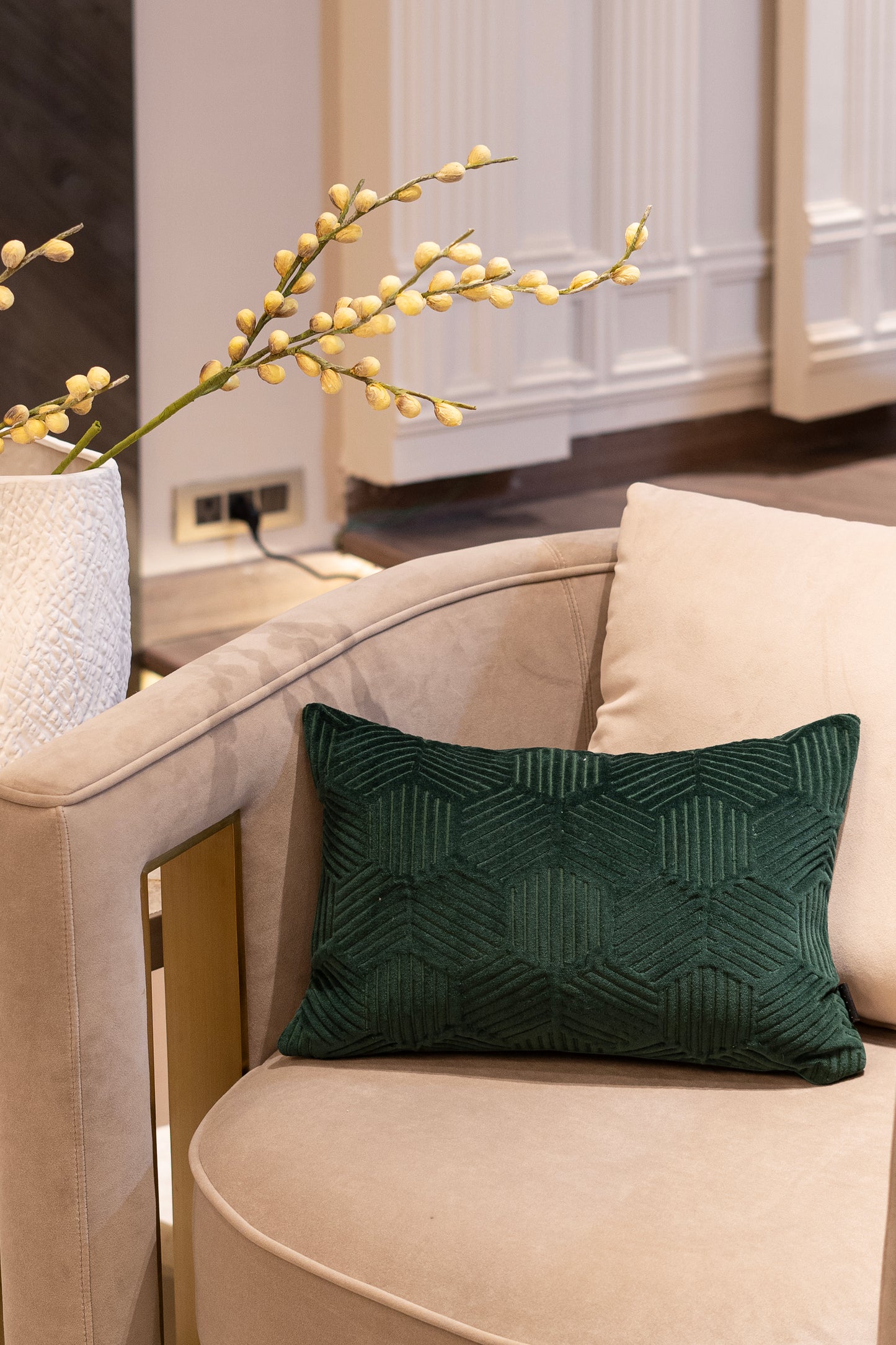 Emerald Honeycomb - Cushion Cover