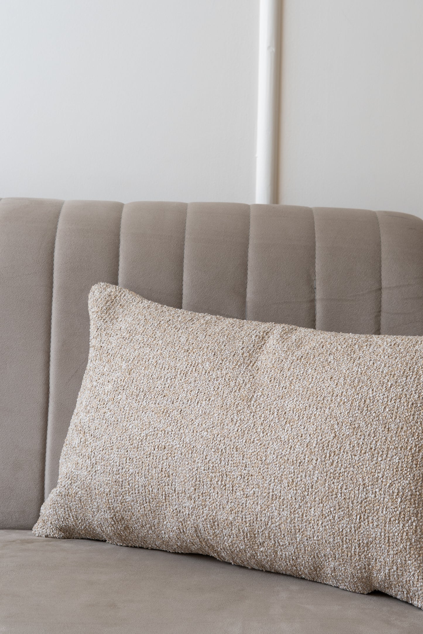 Light Beige Boucle cushion cover boho Scandinavian zen minimal