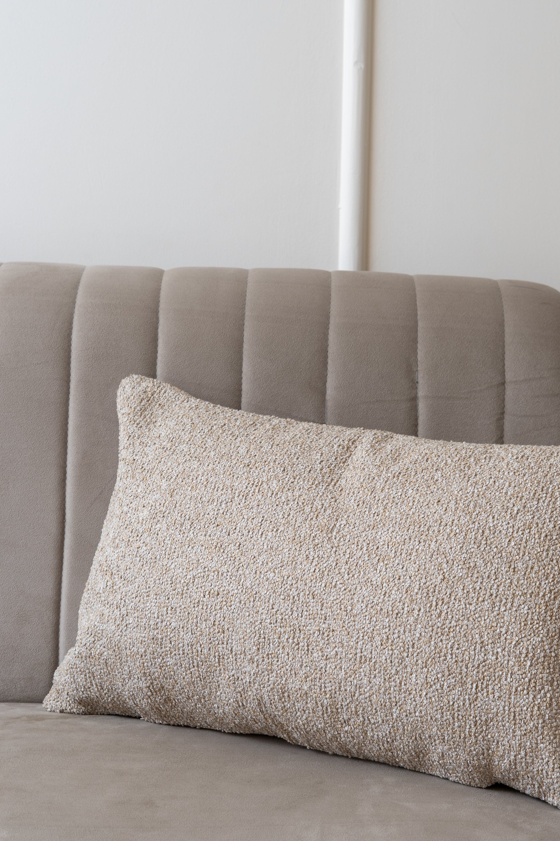 Light Beige Boucle cushion cover boho Scandinavian zen minimal